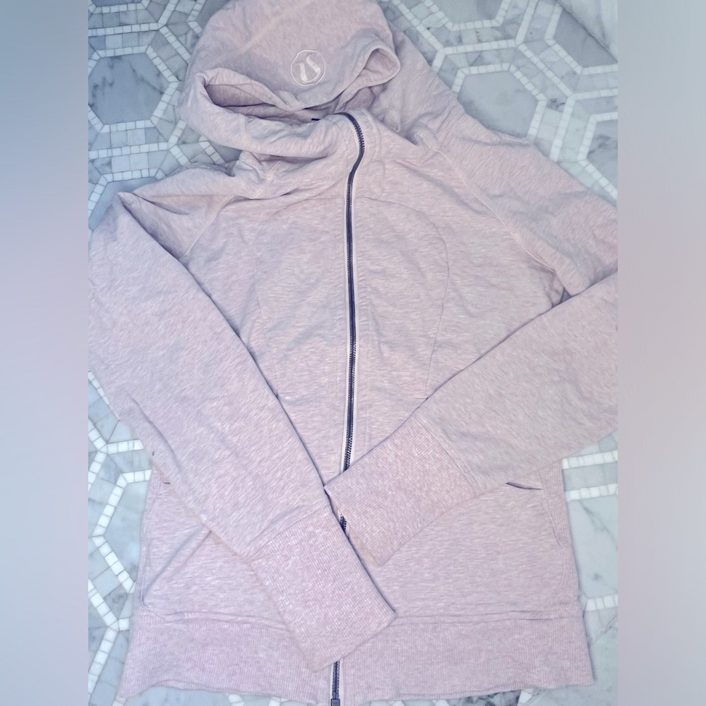 Lululemon heather pink hoodie. - Picture 1 of 2